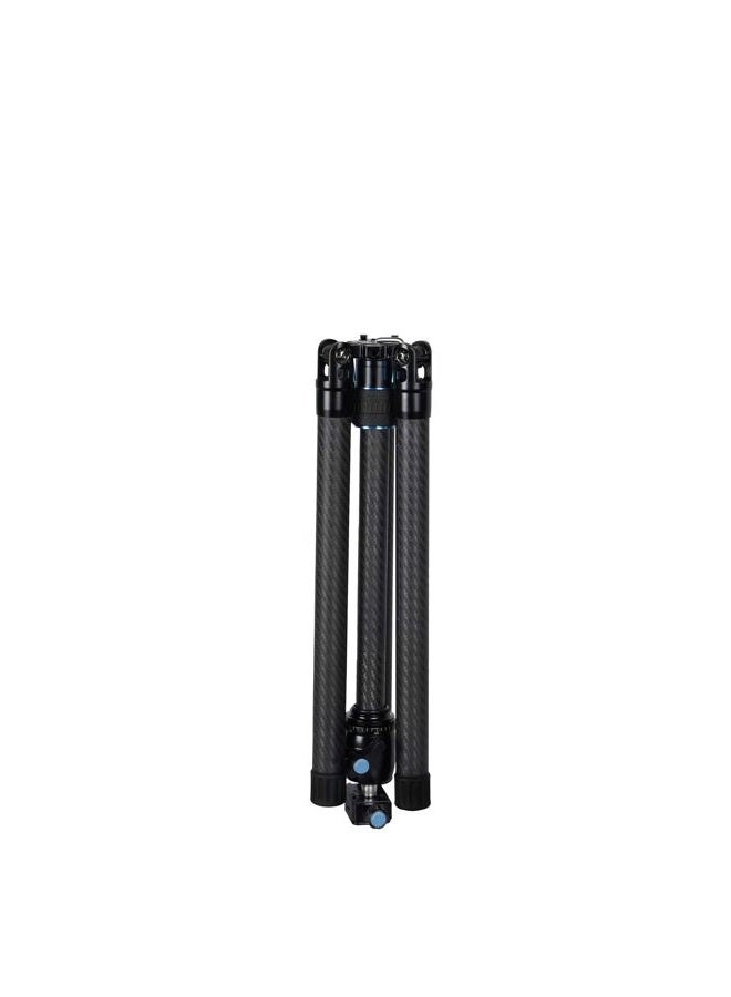 sirui SIRUI Carbon Fiber Tripod with B-00K Panoramic Ball Head, 59.8” Compact Lightweight Travel Tripod AT-125, Quick Release Reverse Folding Legs, Reversible Center Column, Max Load 22lbs - Traveler X-I - Image 2