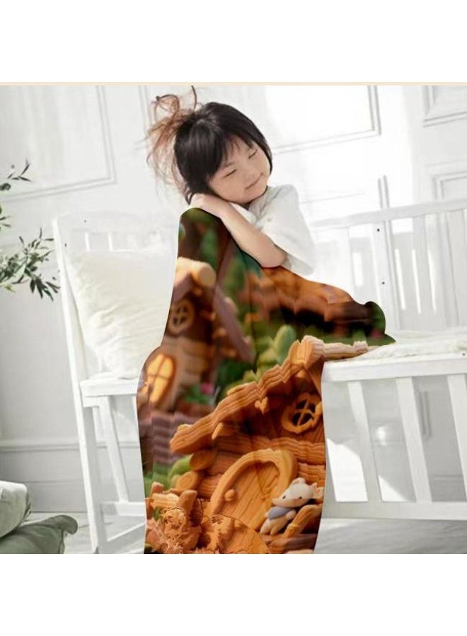 general Children's or student cartoon flannel thin blanket (warm and comfortable, suitable for sleep, games) 100cm*150cm - Image 4