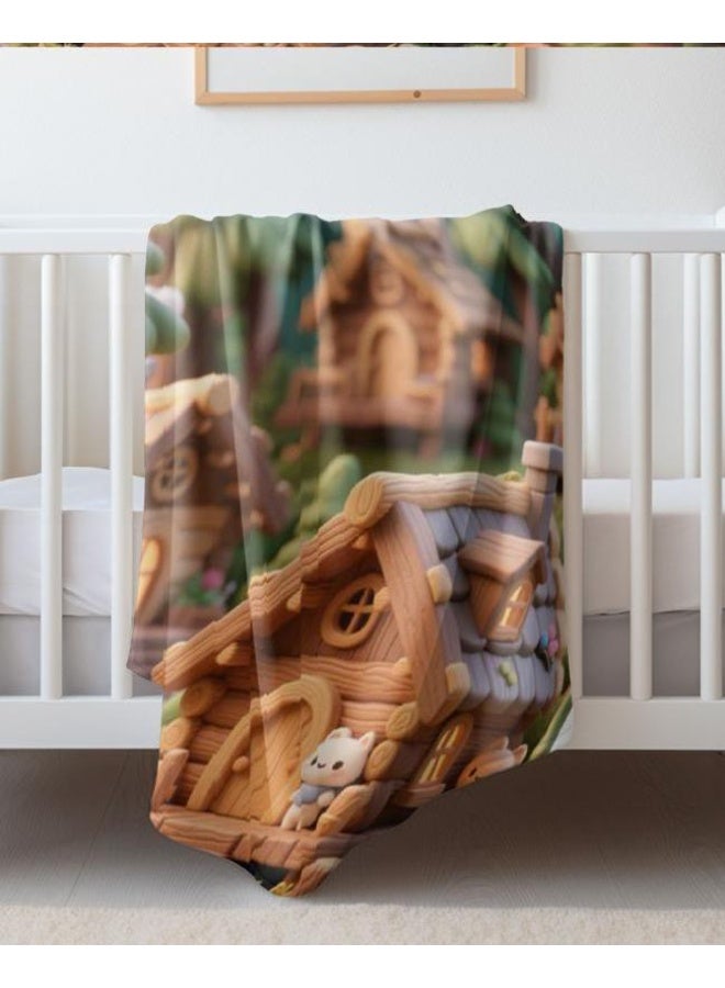 general Children's or student cartoon flannel thin blanket (warm and comfortable, suitable for sleep, games) 100cm*150cm - Image 5