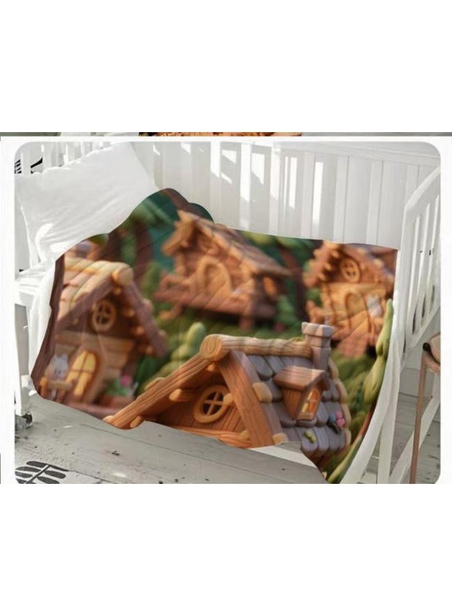 general Children's or student cartoon flannel thin blanket (warm and comfortable, suitable for sleep, games) 100cm*150cm - Image 3