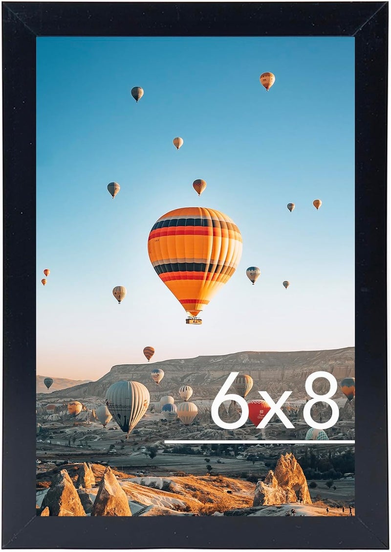 JCJMY 22x30 إطار صور بمقاس 22x24 مع ورقة زخرفية، لعرض الصور بمقاس 18x24 مع أو بدون ورقة زخرفية، إطار كبير للتعليق على الحائط بمقاس 22x24. - Image 1