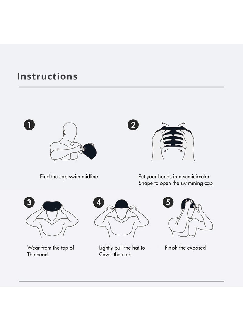 TYR Wrinkle Free Silicone Junior Swim Cap (One Size) - Image 4