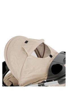 BABY PLUS Lightweight And Foldable Baby Adjustable Stroller Wheels With Suspension For 6 To 36 Months - Khaki  - Image 5