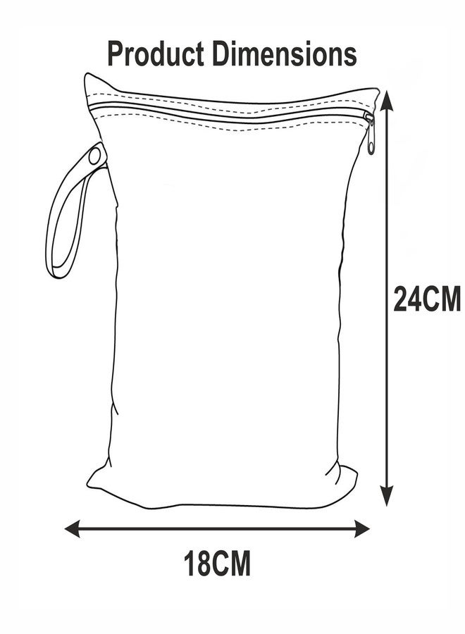Myfav MY FAV Multiutility Wet & Dry Pouch with Zipper | Reusable & Washable Travel Organizer Bag for Beach, Pool, Stroller, Toiletries, Diapers, Wet Swimsuits & Gym Clothes – Sea Animals - Image 3