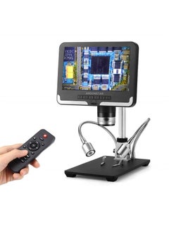 Black corlor 7 inch LCD 1080P Circuit Board Digital Microscope AD206 with 200X Magnification Zoom for Phone Repair Soldering