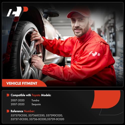 A-Premium Splash Guards Fender Liner Shields Compatible with Toyota Tundra Sequoia 2007-2020 Front and Rear 4-PC Set - Image 2