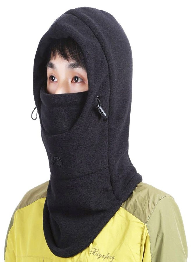 تراي وندر قبعة بالاكلافا من الصوف الحراري من TRIWONDER، قناع وجه كامل للوجه، غطاء رأس، قناع تزلج شتوي (أسود - سميك) - Image 1