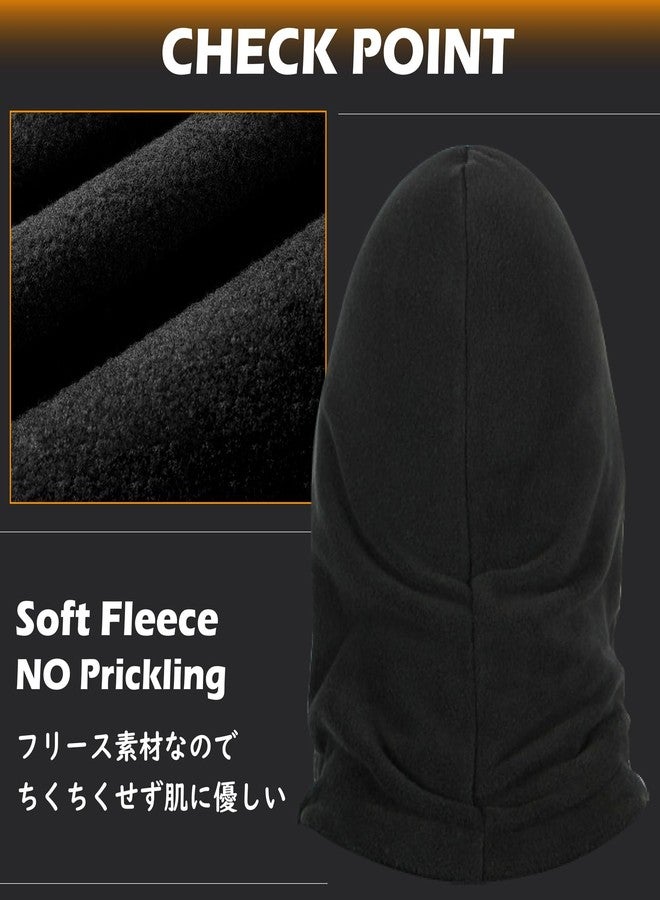 تراي وندر قبعة بالاكلافا من الصوف الحراري من TRIWONDER، قناع وجه كامل للوجه، غطاء رأس، قناع تزلج شتوي (أسود - سميك) - Image 4