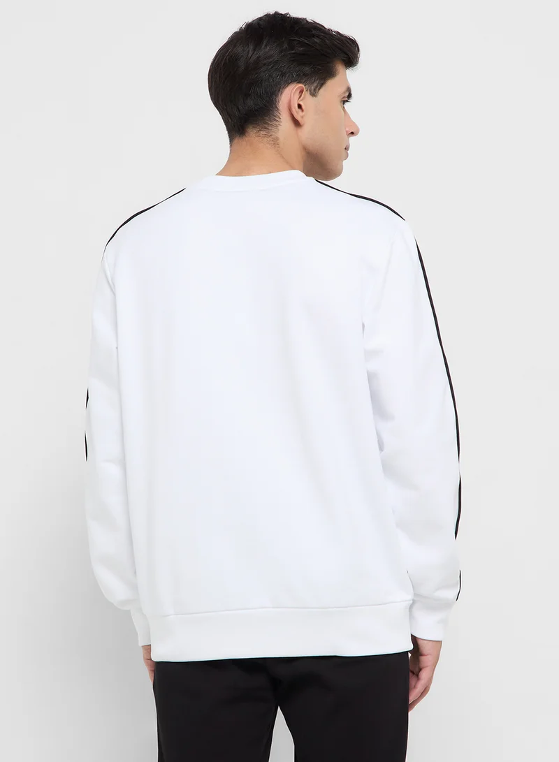 LACOSTE Trim Crew Neck Sweatshirt
