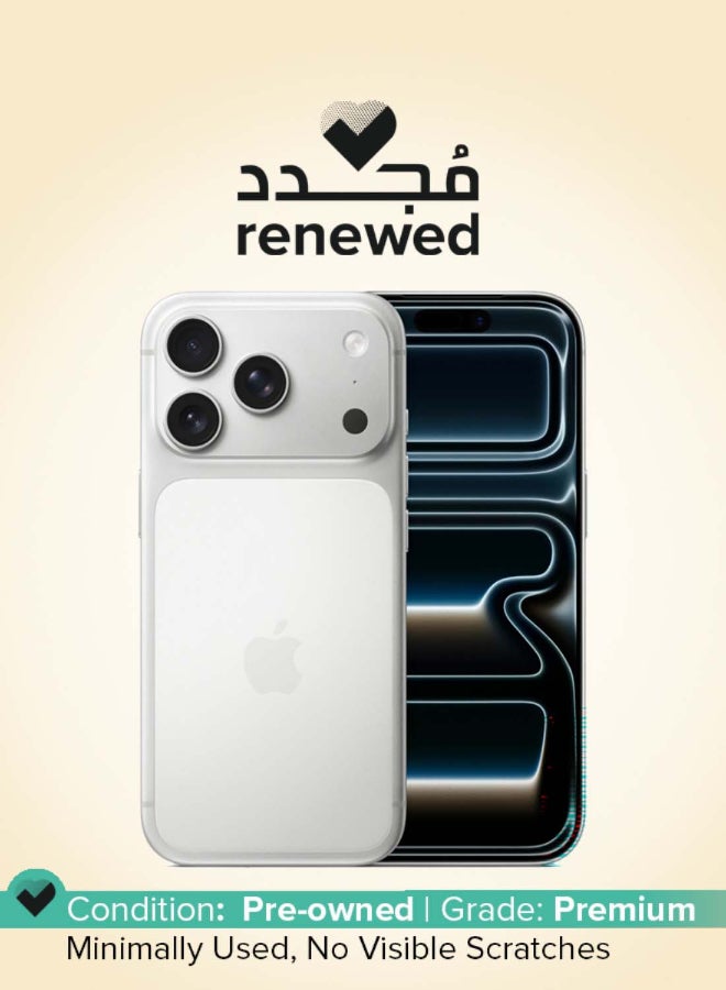 Apple Renewed - iPhone 17 Pro 256GB Silver 5G (eSim only) With FaceTime - International Version - Image 1