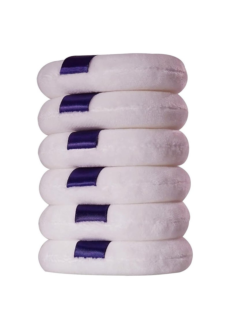 Yababa Powder Puff - 3.15 Inch Ultra Soft Washable Velour Makeup Powder Puffs for Face Powder, Setting powder, Body powder, Loose Powder, Other powders (6 Pack)  - Image 4