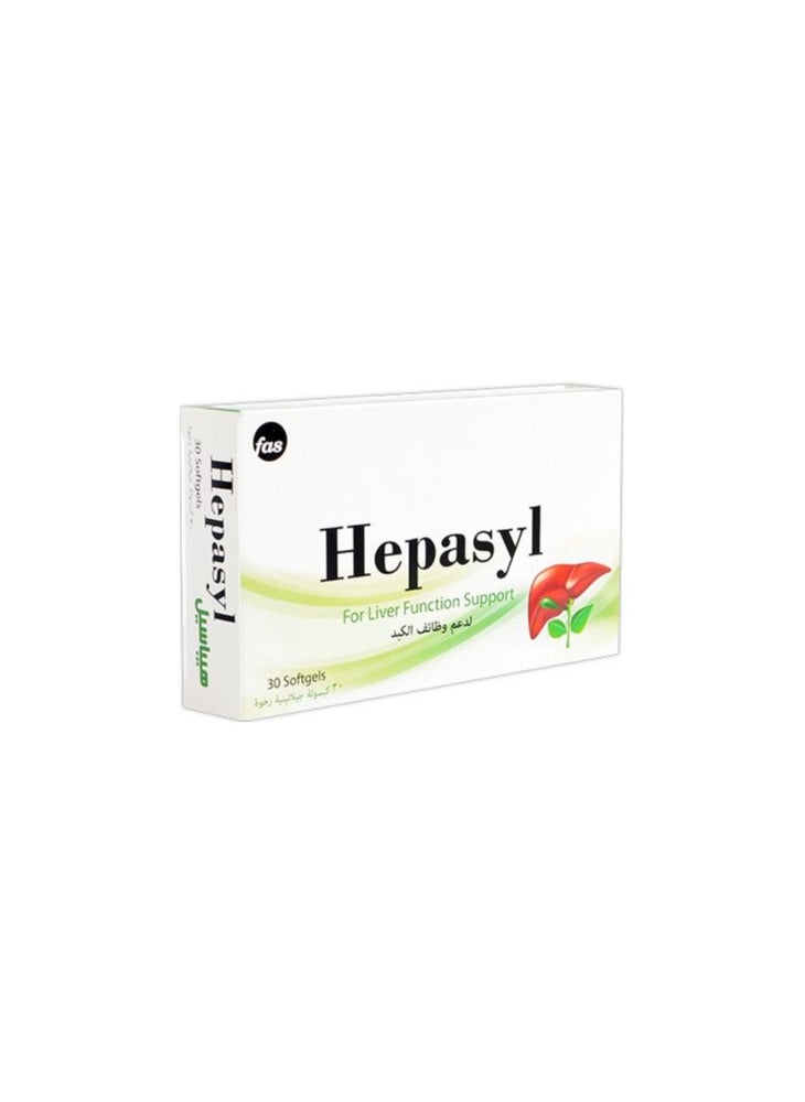 fas Fas Hepasyl Milk Thistle 175 mg & Choline 30 Softgels  - Image 4