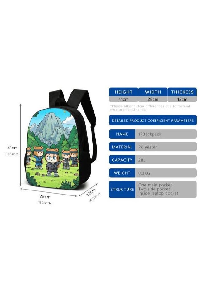 Cartoon style universal three-piece schoolbag - 641  - Image 3