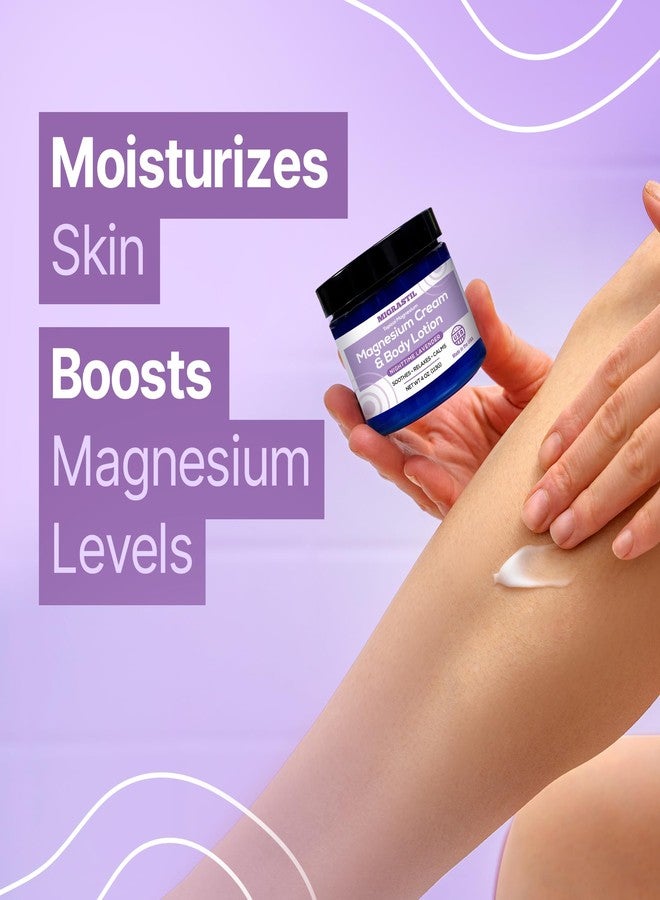 MIGRASTIL Nighttime Magnesium Body Cream with Lavender. Extra Strength Magnesium Chloride Lotion for Evening Skin Care & Relaxation. Vegan, Non-Greasy, Made in the USA. - Image 3