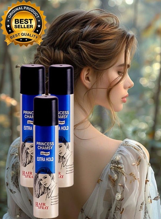 برينسس شامسي 3 قطع بخاخ اكسترا هولد للشعر 300مل - Image 1
