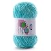 DAERBOF Plush Chunky Chenille Yarn Fluffy Velvet Yarn for Crocheting Soft Thick Bulky Yarn for Knitting and Making Clothes Hats Scarves Blankets Cushions 35oz 1968yds Each Lake Blue - Image 2
