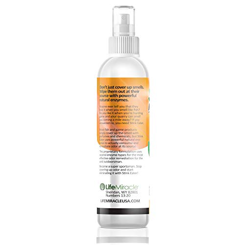 Life Miracle Stink Muncher Fish and Game Natural Enzyme Odor Eliminator and Remover Spray | Smell Proof Your Fishing, Hunting and Sports Clothing, Shoes and Equipment | Made In USA - Image 5