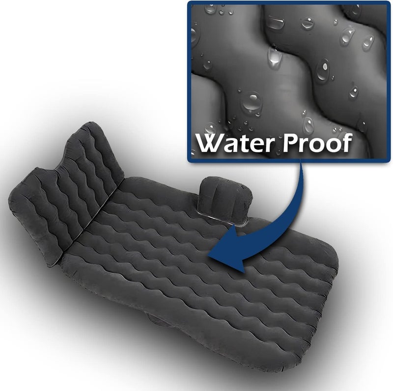 ZONETECH Car Inflatable Air Mattress Back Seat Pump Kit with 2 Air Pillows - Universal Fit for SUVs and Cars - Image 3