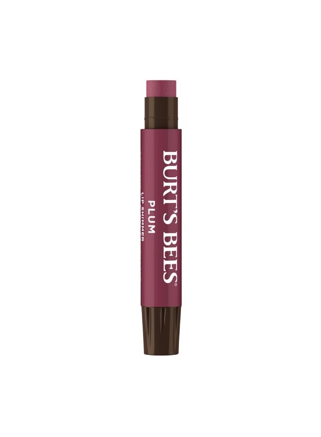 Burt's Bees 100% Natural Moisturizing Lip Shimmer, Plum, 1 Tube | 2.55g - Image 1