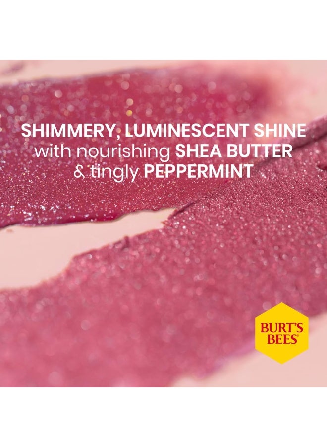 Burt's Bees 100% Natural Moisturizing Lip Shimmer, Plum, 1 Tube | 2.55g - Image 3