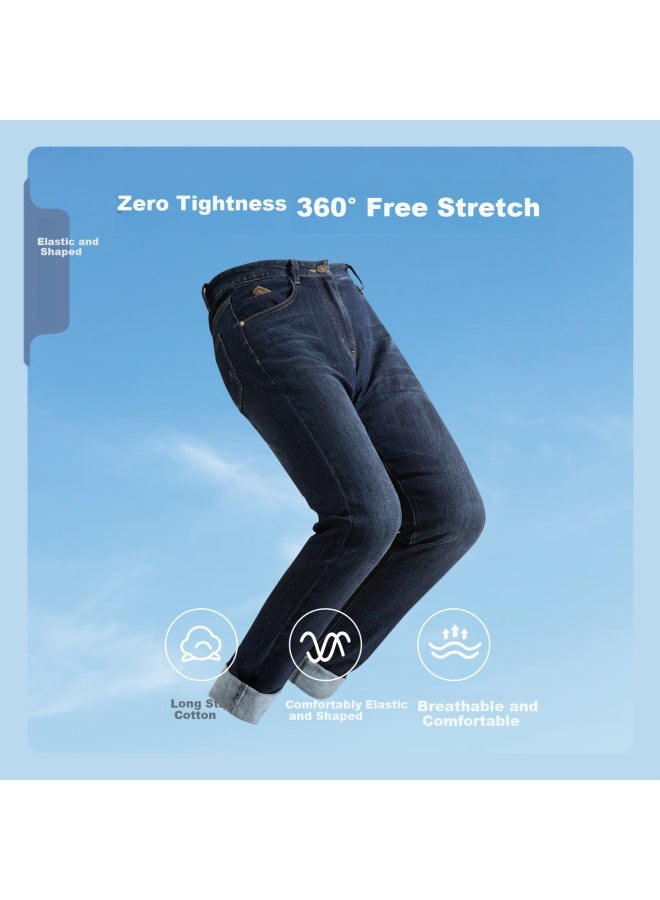 Tries Men's Straight Leg Jeans 25 Autumn New National Trend Pine Tree Embroidery Washed Vintage Pants Father's Day Gift - Image 3