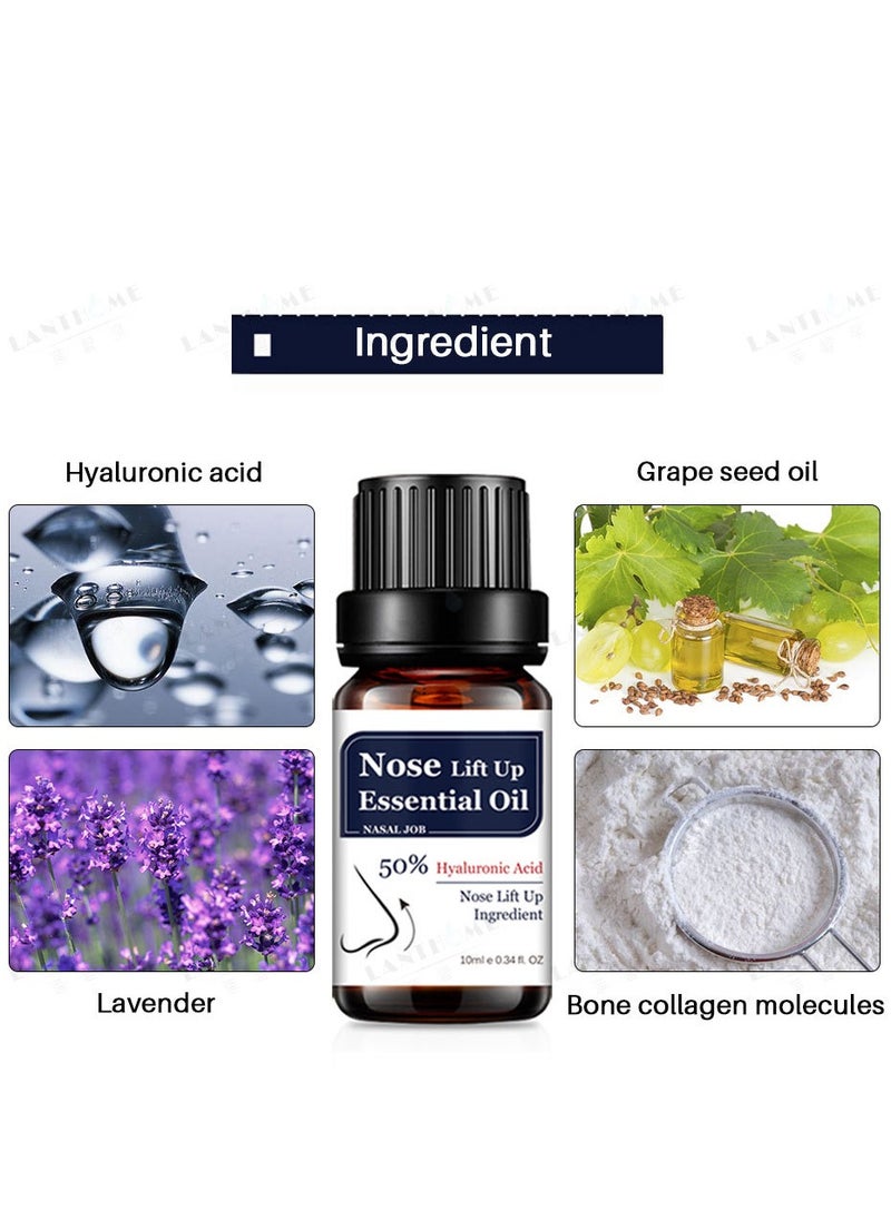 Lanthome زيت عطري لرفع الأنف لتدليك الأنف، ويجعل الأنف أكثر استقامة وجمالاً  - Image 3