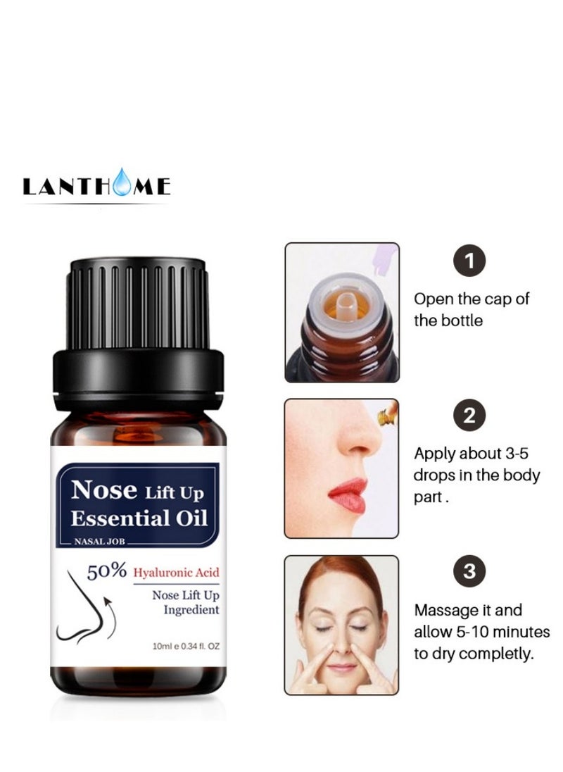 Lanthome زيت عطري لرفع الأنف لتدليك الأنف، ويجعل الأنف أكثر استقامة وجمالاً  - Image 2
