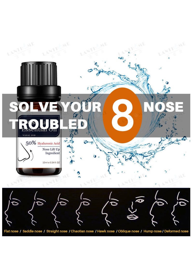 Lanthome زيت عطري لرفع الأنف لتدليك الأنف، ويجعل الأنف أكثر استقامة وجمالاً  - Image 4