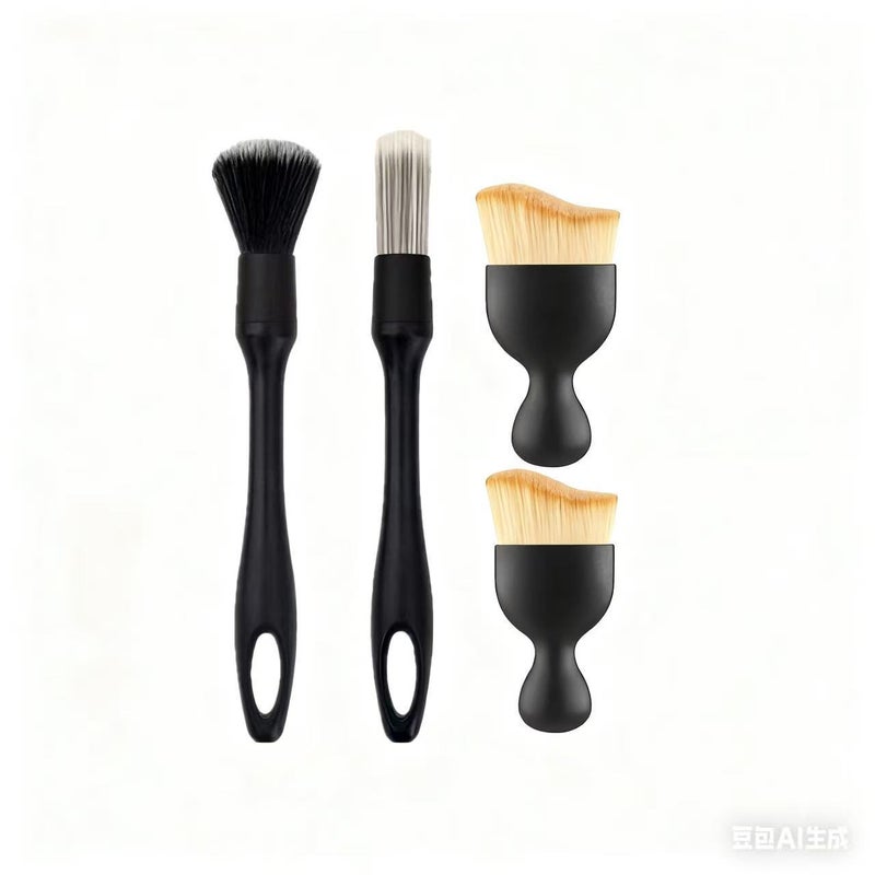 Car Detailing Brush Set 3-6 Pieces, Wheel & Interior Brush - Image 2