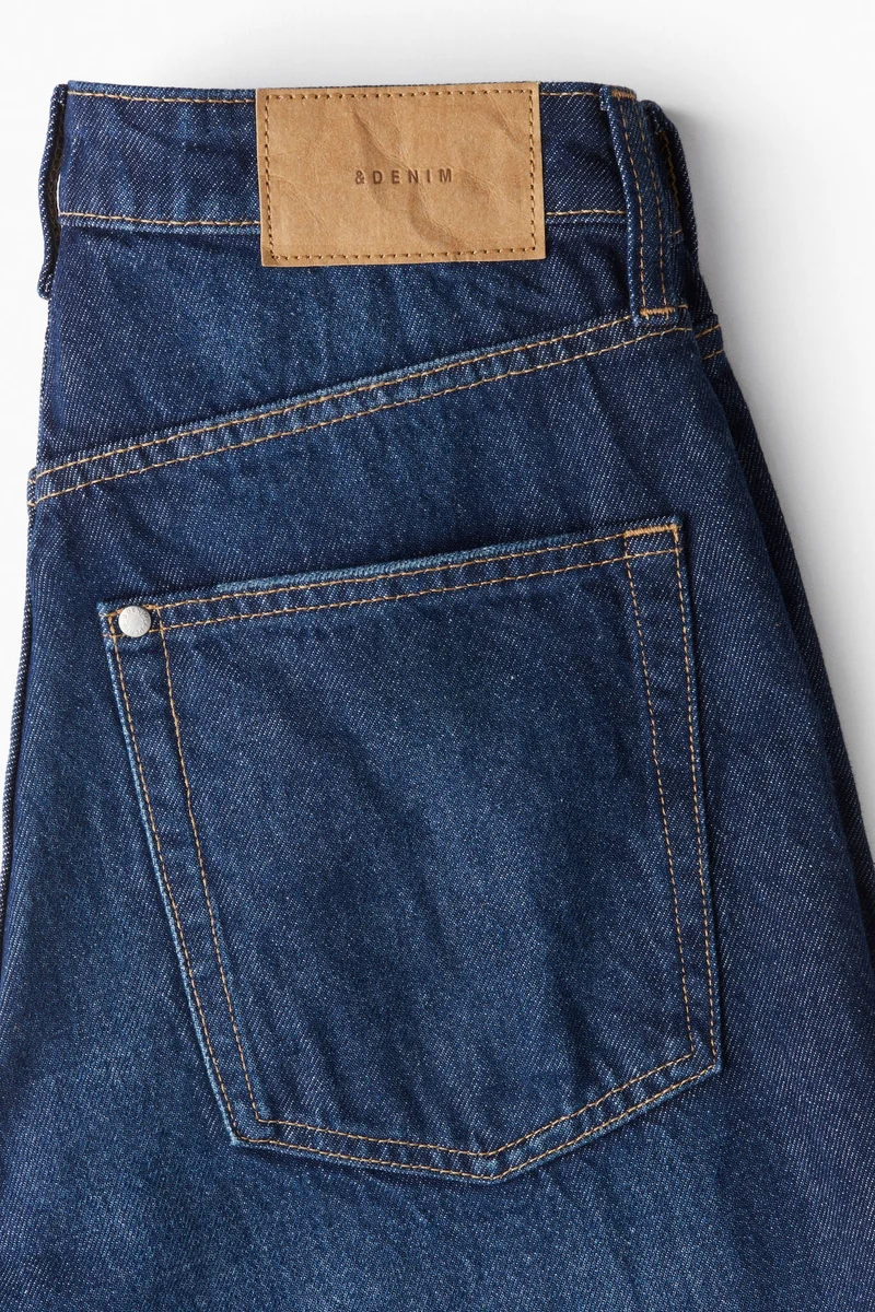 H&M Curvy Fit Wide Ultra High Jeans