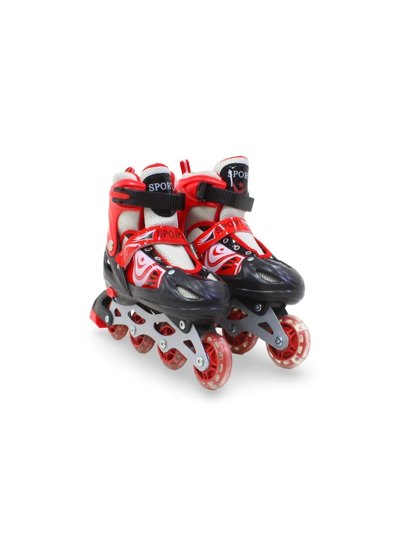 Single Row Inline Skates (38-42) – Red - Image 1