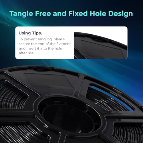 FLASHFORGE PLA Flexible 1.75 mm, 4X longer stretch 3D Printer Filament 1Kg (2.2lbs) Spool - Dimensional Accuracy +/- 0.02 mm, Ideal for Printing Soft Accessories - Image 4
