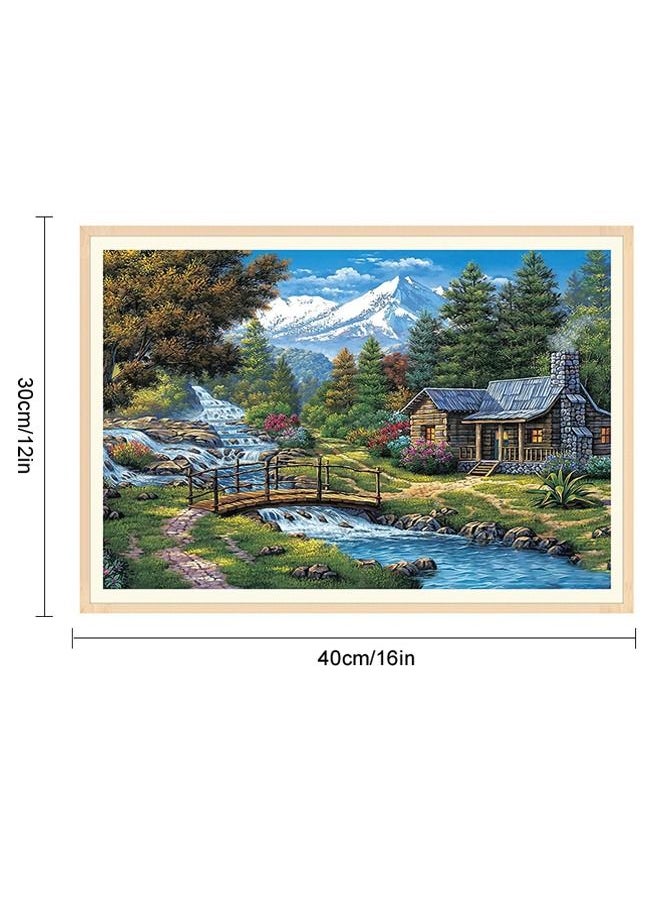 ماركة غير محددة 5D DIY الماس مجموعات الرسم للأطفال الكبار ، مشهد كامل الحفر التطريز عبر غرزة كريستال حجر الراين لوحات صور الفنون ديكور الجدار اللوحة النقاط مجموعات 16X12 في  - Image 2
