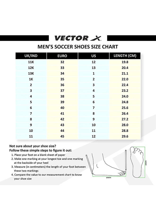 Vector X Royale Football Shoes for  (Blue, 9 UK) | Men's |Soccer |Sports footwear | Cleats and studs - Image 1