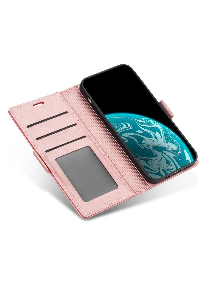 Suteni Flip Cover Hidden Card Slots Leather Phone Case for Samsung - Image 2