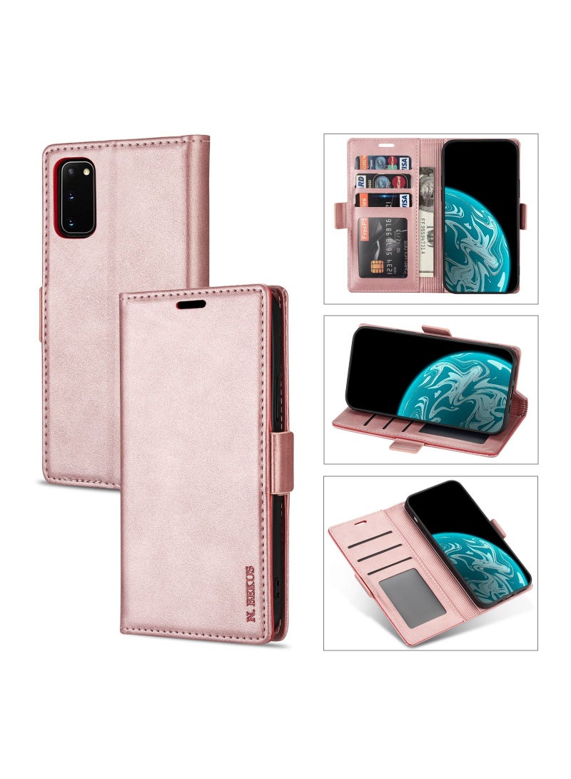 Suteni Flip Cover Hidden Card Slots Leather Phone Case for Samsung - Image 3