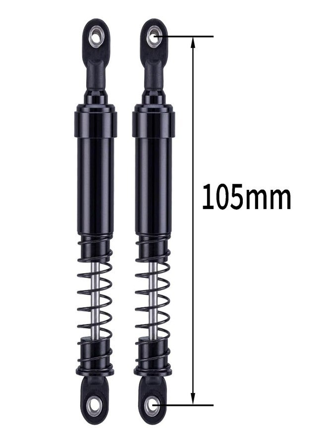 YSKMLOLP 75mm-115mm Big Bore Shocks, RC Crawler Shocks for 1/10 RC Crawler LCG Chassis Gspeed V3 Element Enduro SCX10 TRX4 Gamde R1 Comp Builds DIY (Black 105mm 2pcs) - Image 2