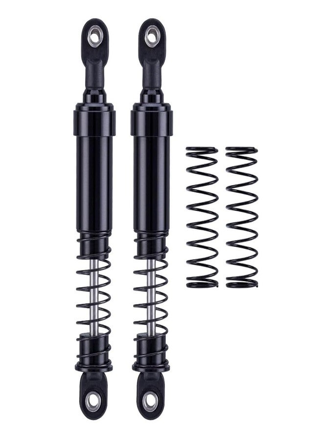 YSKMLOLP 75mm-115mm Big Bore Shocks, RC Crawler Shocks for 1/10 RC Crawler LCG Chassis Gspeed V3 Element Enduro SCX10 TRX4 Gamde R1 Comp Builds DIY (Black 105mm 2pcs) - Image 1