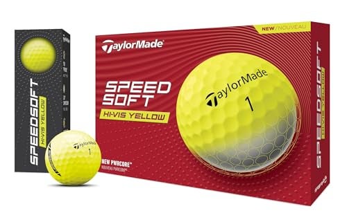 TaylorMade Golf SPEEDSOFT Golf Balls Yellow ONE Dozen - Image 2