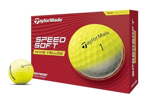 TaylorMade Golf SPEEDSOFT Golf Balls Yellow ONE Dozen - Image 3
