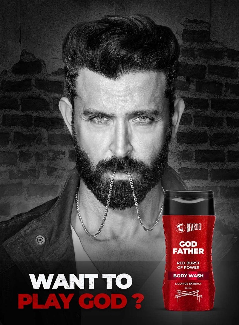 BEARDO Beardo Godfather Body Wash for Men 200ml Powerful and Energising Body Wash for Men Luxurious Lather and Refreshing Shower Gel Goodness of Licorice Extract for Long Lasting Fragrance - Image 2