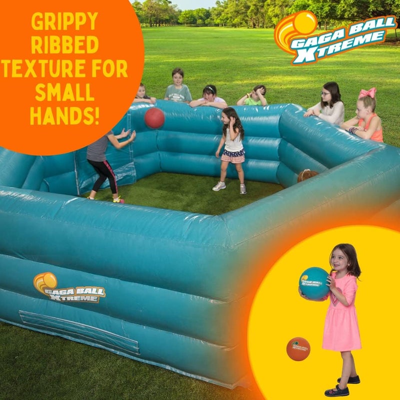 SCS Direct Gaga Playground Balls 3pk (8.5 inches) w Air Pump- Durable Rubber Pack for Dodgeball, Kickball, Gagaball Official Play and School - Fun Outdoor Toys and Accessories Gift for Kids - Image 5