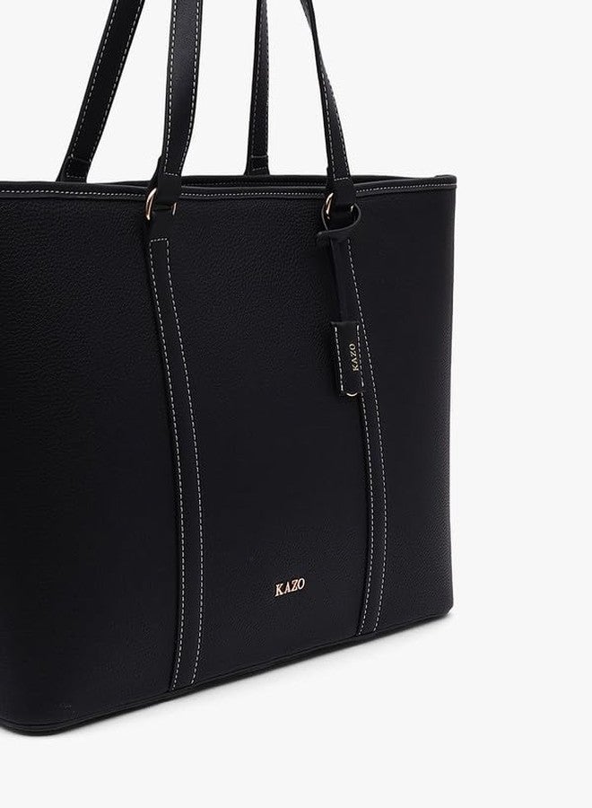 Kazo Velin Tote Bag | Black - Image 4