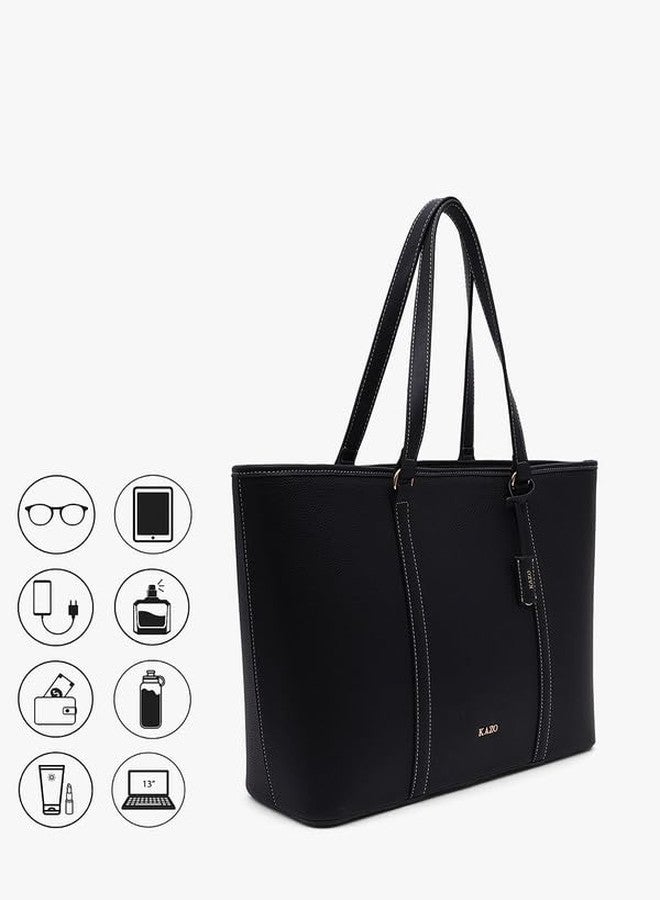 Kazo Velin Tote Bag | Black - Image 3