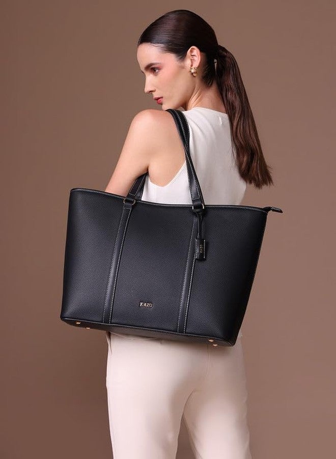 Kazo Velin Tote Bag | Black - Image 2