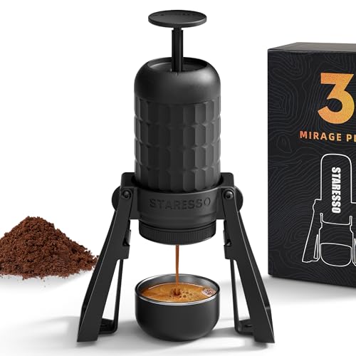 STARESSO PLUS SP300 Espresso Machine, Manual Portable Coffee Maker Compatible Ground Coffee with Pressurized Filter, Espresso Maker for Home Travel Camping Office, Non-Electric - Image 1