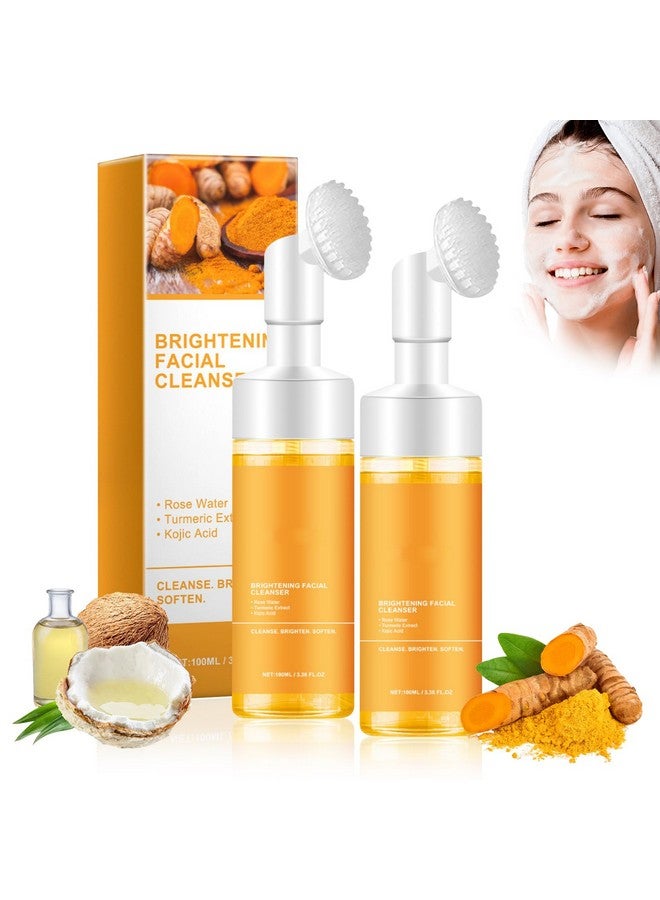 Silvercell Turmeric Facial Cleanser, Turmeric Face Wash, Glow Wash Facial Cleanser Easy to Use, Foaming Facial Cleanser Deep Cleaning Turmeric Foaming Face Wash Moisturizing for All Skin (2) - Image 1