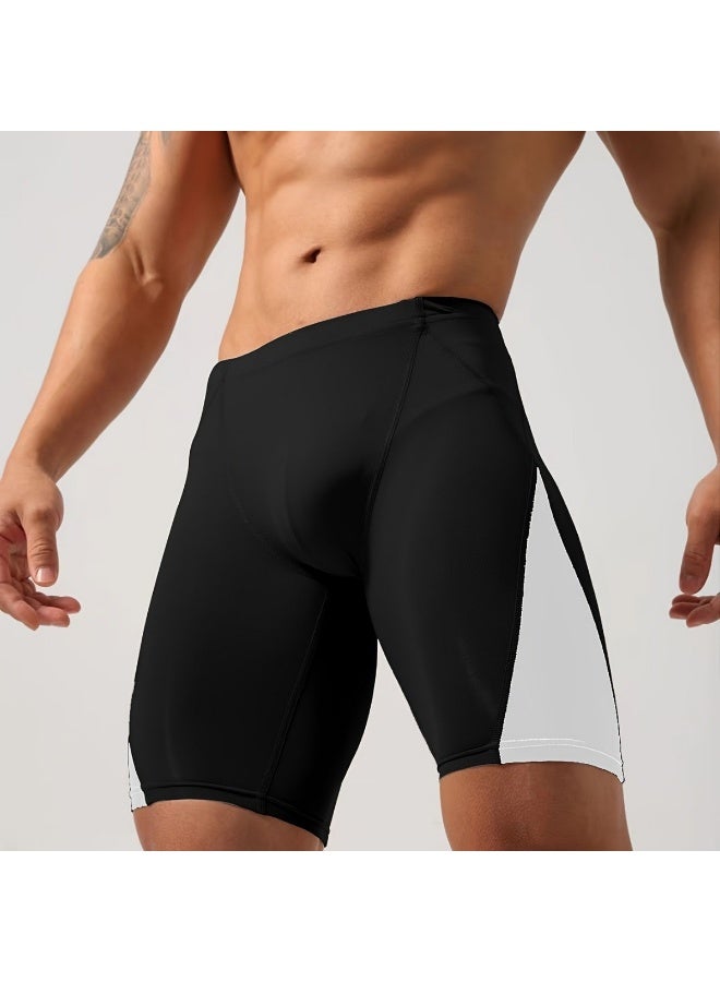 Wear resistant leg contrasting sports shorts, quick drying, breathable, wear resistant leg fitness, yoga, running training, men's contrasting shorts
