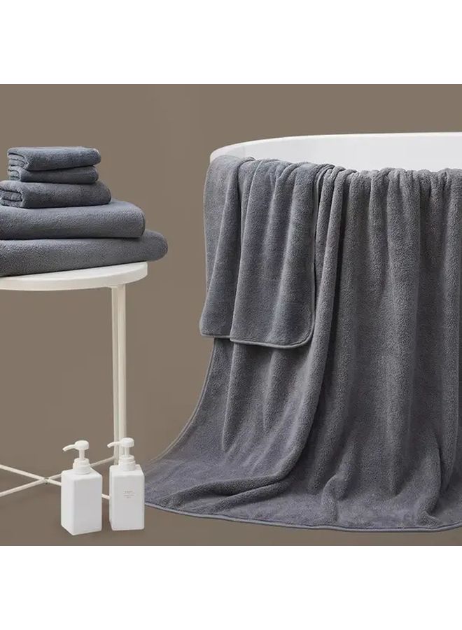 A-Brown Quick Dry Absorbent Towel Combo 35x75cm Hand Towel 70x140cm Bath Towel - Image 5
