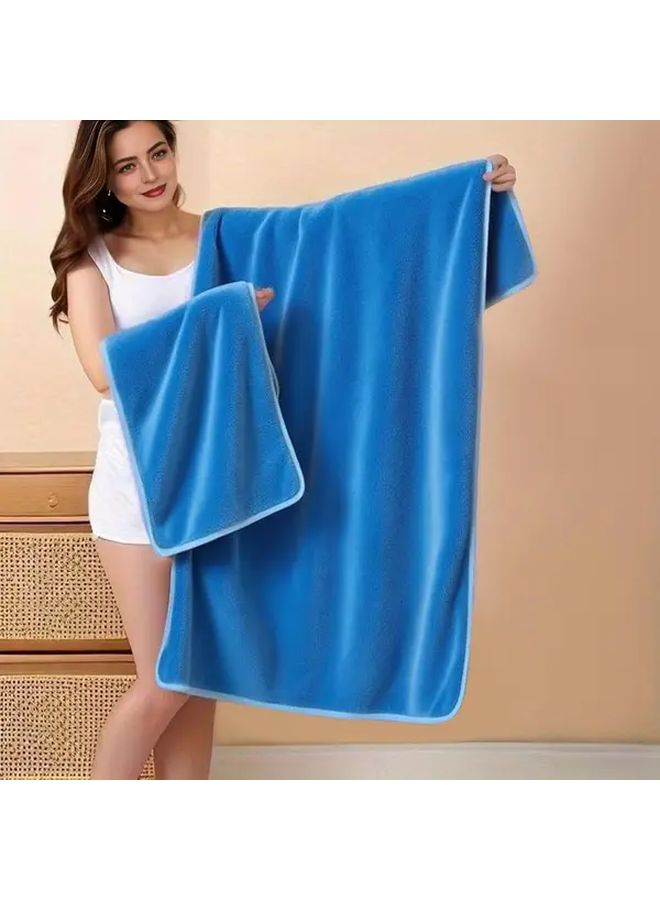 A-Brown Quick Dry Absorbent Towel Combo 35x75cm Hand Towel 70x140cm Bath Towel - Image 1